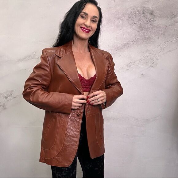 Cabretta Leather lined jacket coat - Picture 2 of 5